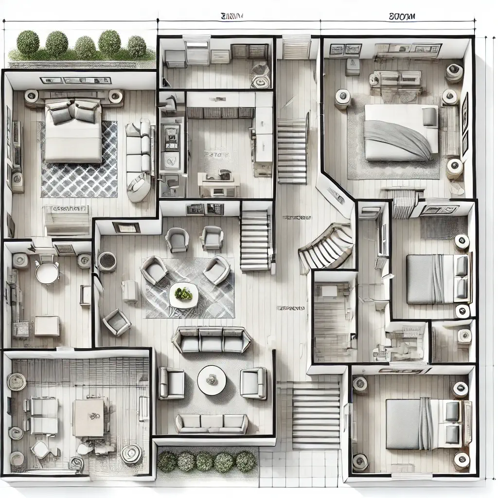 2D Floor Plan - 1
